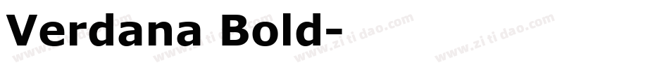 Verdana Bold字体转换